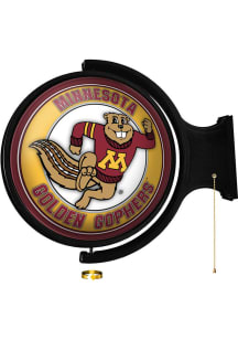 The Fan-Brand Minnesota Golden Gophers Goldy Round Rotating Lighted Sign