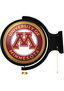The Fan-Brand Minnesota Golden Gophers Round Rotating Lighted Sign