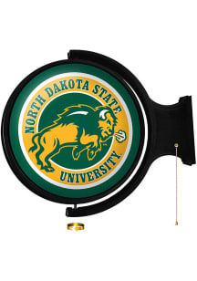 The Fan-Brand North Dakota State Bison Charging Round Rotating Lighted Sign