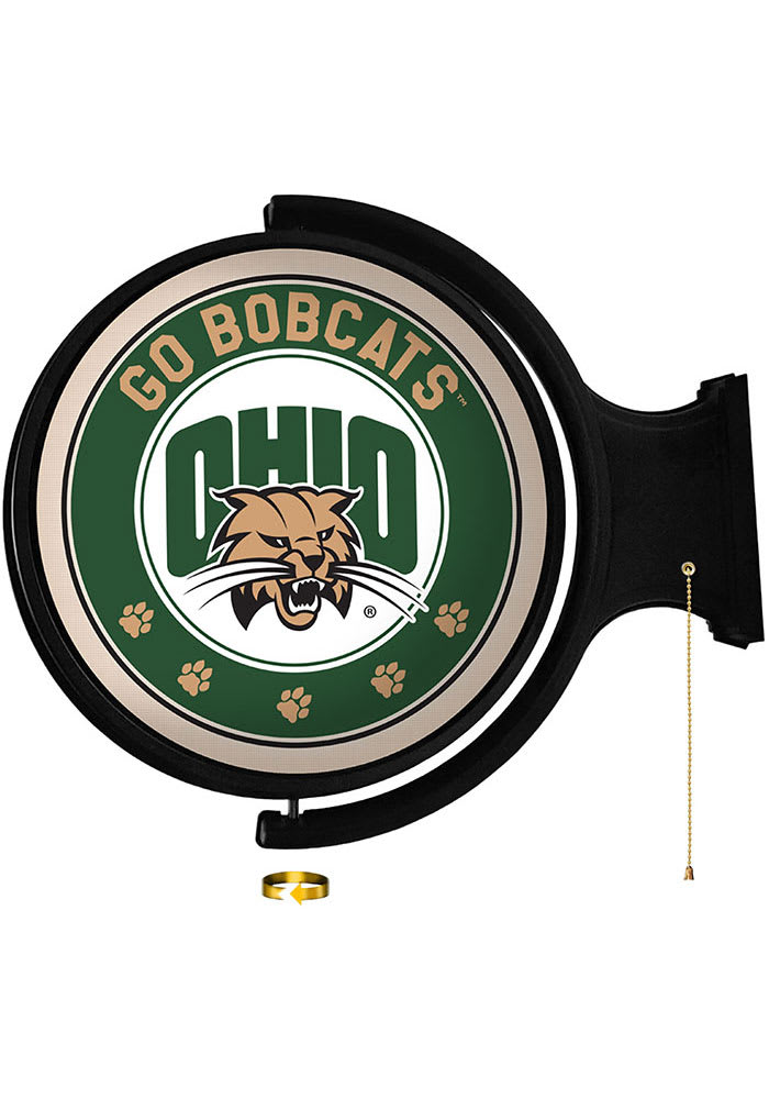 Ohio Bobcats Round Rotating Lighted Sign