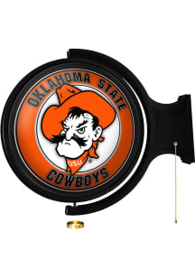 The Fan-Brand Oklahoma State Cowboys Mascot Round Rotating Lighted Sign