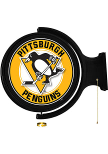 The Fan-Brand Pittsburgh Penguins Round Rotating Lighted Sign