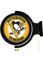 Pittsburgh Penguins Round Rotating Lighted Sign
