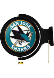 San Jose Sharks Round Rotating Lighted Sign