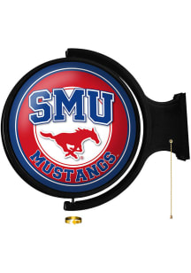 The Fan-Brand SMU Mustangs Round Rotating Lighted Sign