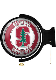 The Fan-Brand Stanford Cardinal Round Rotating Lighted Sign