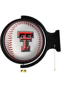 The Fan-Brand Texas Tech Red Raiders Baseball Round Rotating Lighted Sign
