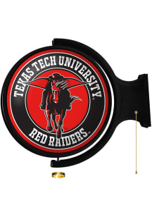 The Fan-Brand Texas Tech Red Raiders Masked Rider Round Rotating Lighted Sign