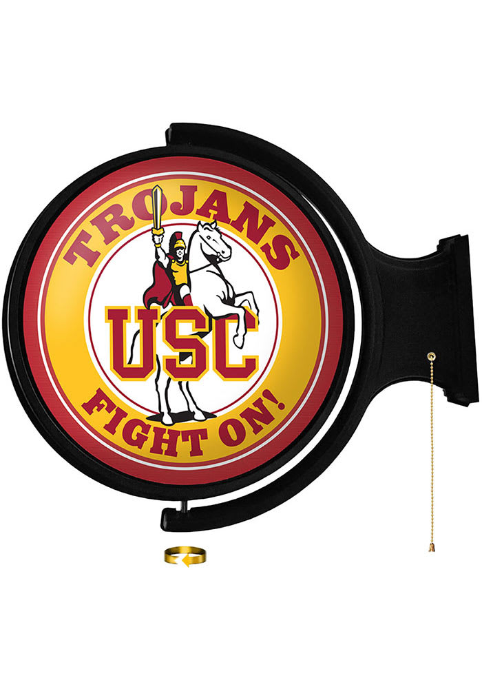 USC Trojans Traveler Round Rotating Lighted Sign