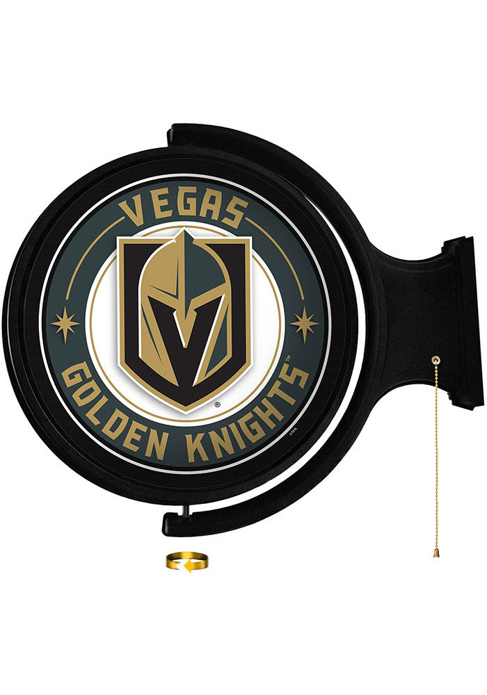 Vegas Golden Knights Round Rotating Lighted Sign