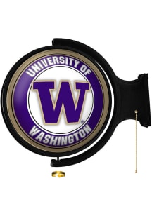 The Fan-Brand Washington Huskies Round Rotating Lighted Sign