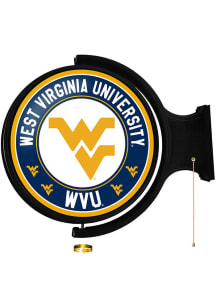 The Fan-Brand West Virginia Mountaineers University Round Rotating Lighted Sign