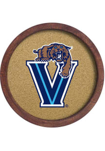 The Fan-Brand Villanova Wildcats Mascot Faux Barrel Framed Cork Board Sign