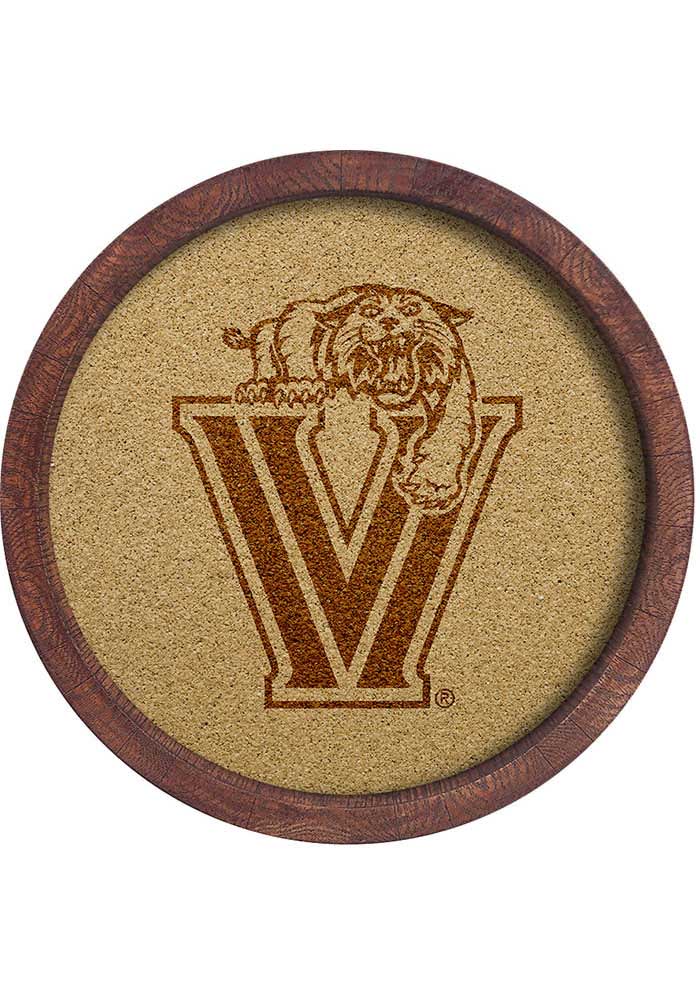 The FanBrand Villanova Wildcats Mascot Faux Barrel Framed Cork Board Sign