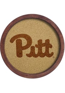 The Fan-Brand Pitt Panthers Faux Barrel Framed Cork Board Sign
