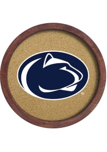 The Fan-Brand Penn State Nittany Lions Faux Barrel Framed Cork Board Sign