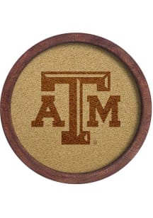 The Fan-Brand Texas A&amp;M Aggies Faux Barrel Framed Cork Board Sign