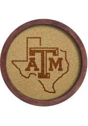 Texas A&M Aggies Texas Faux Barrel Framed Cork Board Sign