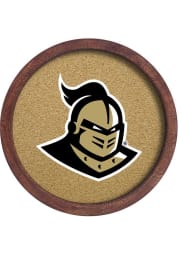 UCF Knights Mascot Faux Barrel Framed Cork Board Sign