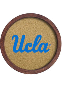 The Fan-Brand UCLA Bruins Faux Barrel Framed Cork Board Sign