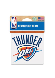 Oklahoma City Thunder 4x4 Perfect Cut Auto Decal - Blue