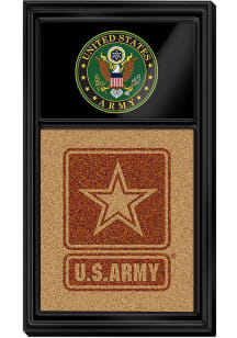 The Fan-Brand Army Seal Dual Logo Cork Note Board Sign
