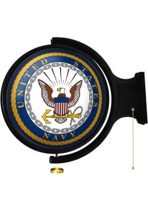 The Fan-Brand Navy Original Round Lighted Rotating Wall Sign