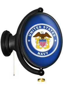 The Fan-Brand Navy Historic Seal Original Oval Rotating Lighted Wall Sign