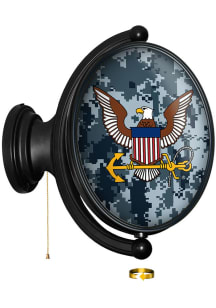 The Fan-Brand Navy Camo Original Oval Rotating Lighted Wall Sign