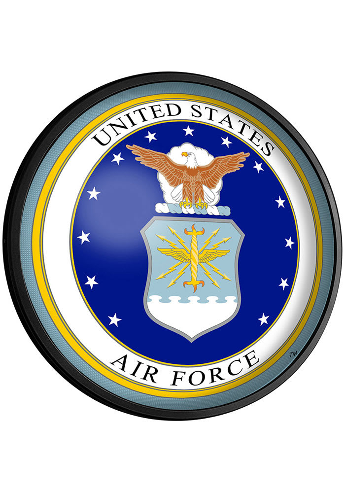 Air Force Seal Round Slimline Lighted Wall Sign