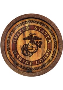The Fan-Brand Marine Corps Seal Branded Faux Barrel Top Sign