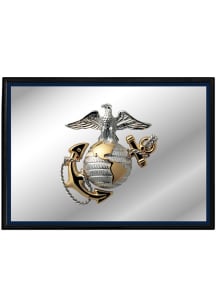 The Fan-Brand Marine Corps Framed Mirrored Wall Sign