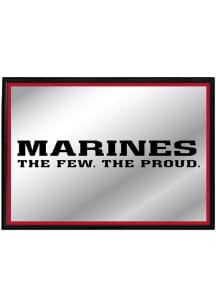 The Fan-Brand Marine Corps Framed Mirrored Wall Sign