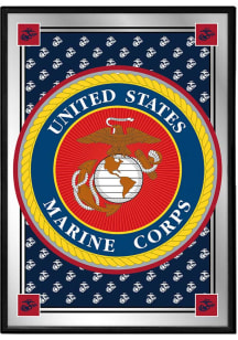 The Fan-Brand Marine Corps Military Pride Framed Mirrored Wall Sign
