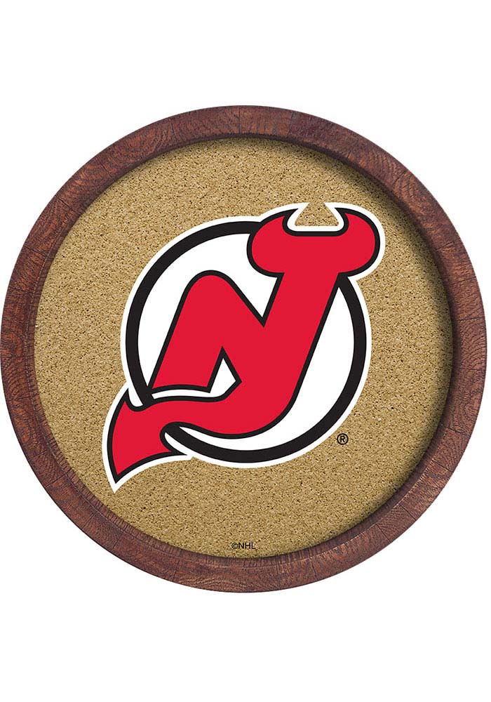 New Jersey Devils: Ice Rink - Oval Slimline Lighted Wall Sign