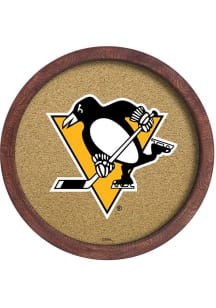 The Fan-Brand Pittsburgh Penguins Barrel Top Cork Note Board Sign