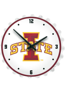 Iowa State Cyclones Bottle Cap Lighted Wall Clock