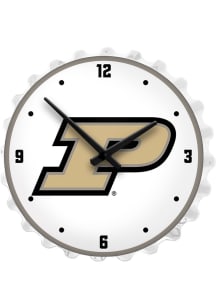 Purdue Boilermakers Bottle Cap Lighted Wall Clock