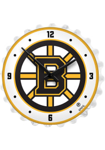 Boston Bruins Bottle Cap Lighted Wall Clock