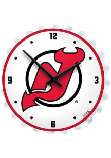 New Jersey Devils Bottle Cap Lighted Wall Clock