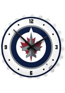 Winnipeg Jets Bottle Cap Lighted Wall Clock