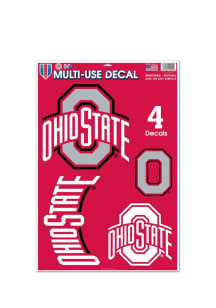 Ohio State Buckeyes 11x17 Multi Use Sheet Auto Decal - Red