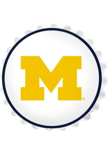 The Fan-Brand Michigan Wolverines Bottle Cap Wall Light Sign