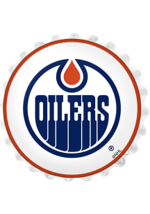 The Fan-Brand Edmonton Oilers Bottle Cap Wall Light Sign