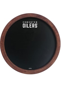 The Fan-Brand Edmonton Oilers Secondary Logo Barrel Top Chalkboard Sign