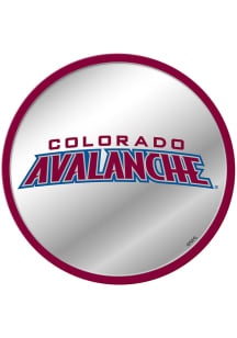 The Fan-Brand Colorado Avalanche Secondary Logo Modern Disc Mirrored Wall Sign