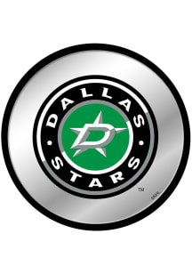 The Fan-Brand Dallas Stars Secondary Logo Modern Disc Mirrored Wall Sign