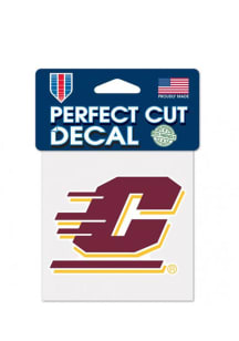 Central Michigan Chippewas 4x4 Perfect Cut Auto Decal - Maroon