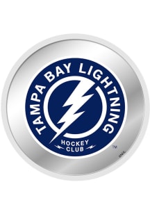 The Fan-Brand Tampa Bay Lightning Secondary Logo Modern Disc Mirrored Wall Sign