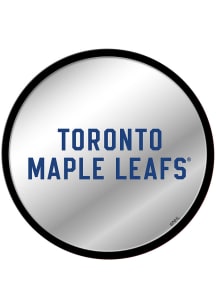 The Fan-Brand Toronto Maple Leafs Secondary Logo Modern Disc Mirrored Wall Sign